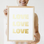 LOVE LOVE LOVE | WALL<br><div class="desc">LOVE LOVE LOVE | WALL Foil Prints</div>