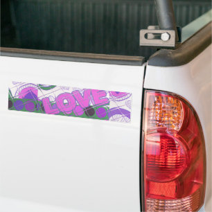 Love lovely heartily heart sentimental feeling bumper sticker