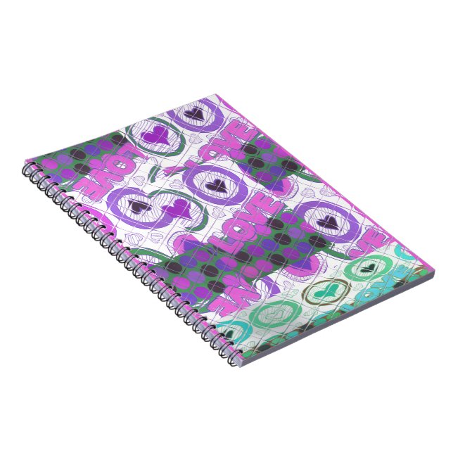 Love lovely heartily heart sentimental feeling notebook (Right Side)