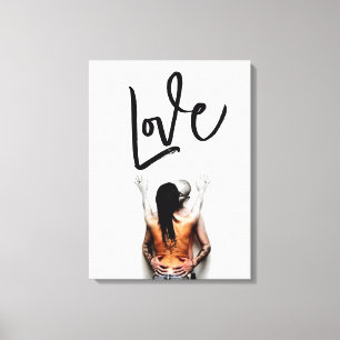 love - loves canvas print