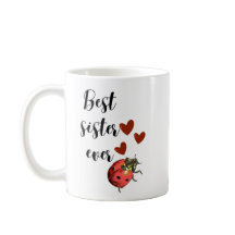 Love & Luck: Cute Ladybug Mug for Your Sister
