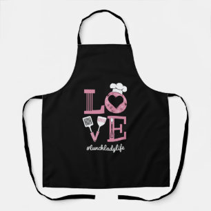 Love Lunch Lady Life Funny Valentines Day Gifts  Apron