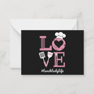 Love Lunch Lady Life Funny Valentines Day Gifts Card