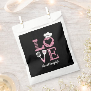 Love Lunch Lady Life Funny Valentines Day Gifts Favour Bags