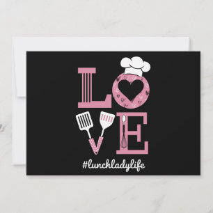 Love Lunch Lady Life Funny Valentines Day Gifts  Holiday Card