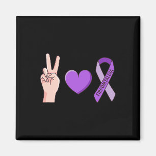 Love Lupus Purple Ribbon Awareness Meme Magnet