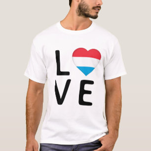 Love - Luxembourg Flag T-Shirt