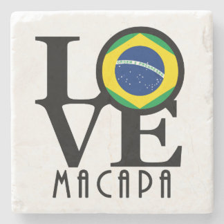 LOVE Macapa Stone Coaster