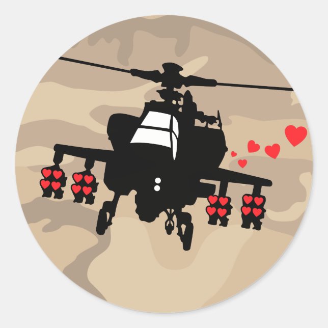 Love Machine Attack Chopper Classic Round Sticker (Front)