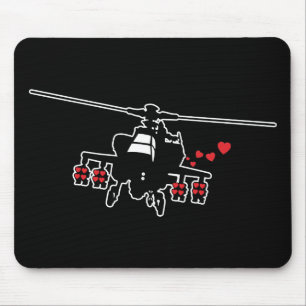 Love Machine Attack Chopper Mouse Mat