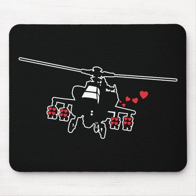 Love Machine Attack Chopper Mouse Mat (Front)