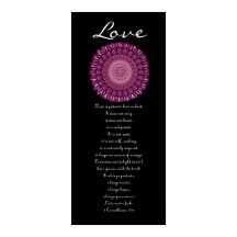 Love - Magenta Daisy Wreath - First Corinthians