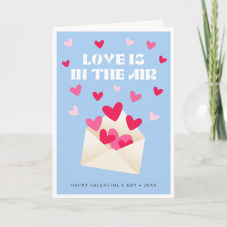 Love Mail Hearts Envelope Valentine's Day Holiday Card
