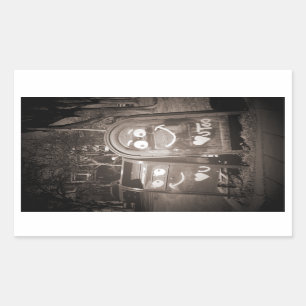 love mailboxes : i heart you rectangular sticker