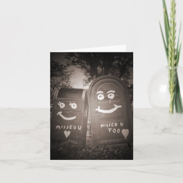 love mailboxes : i missed you card (Front)