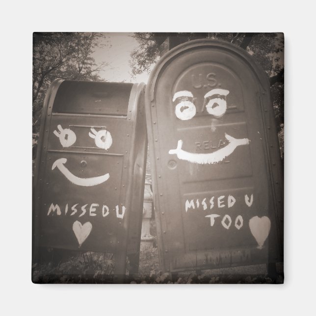 love mailboxes : i missed you magnet (Front)