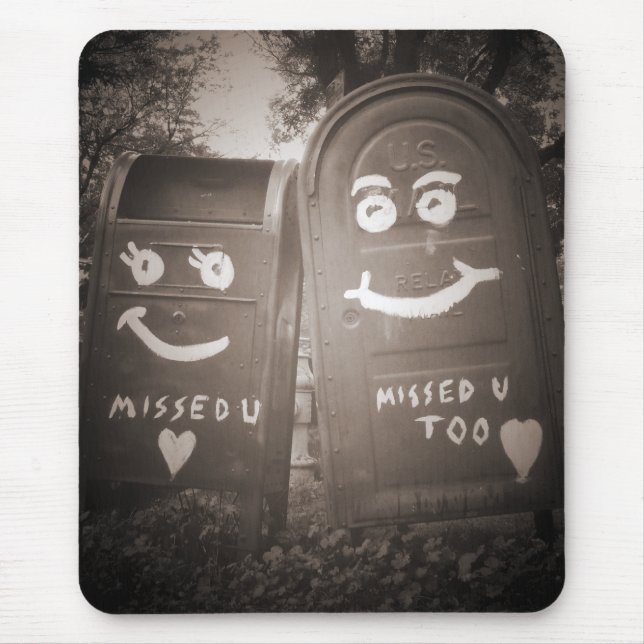 love mailboxes : i missed you mouse mat (Front)