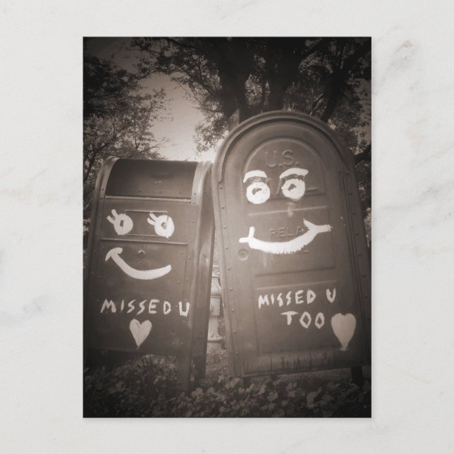 love mailboxes : i missed you postcard (Front)