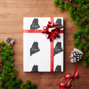 Love Maine Wrapping Paper