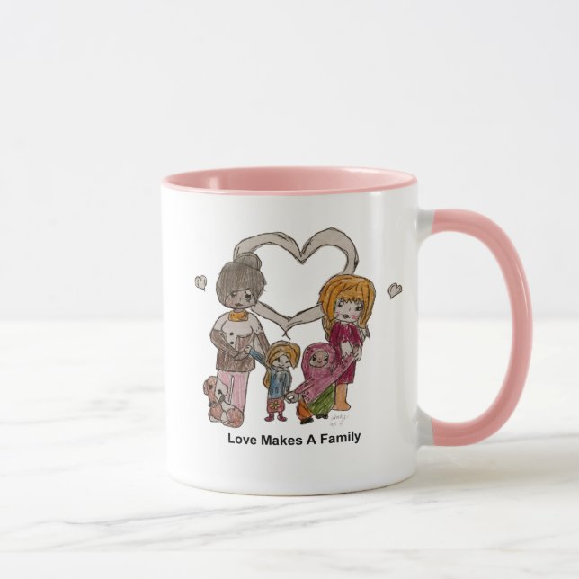 Love Makes a Family by Ainsley--11 oz Mug (Right)