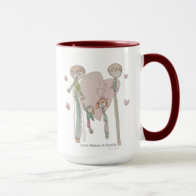 Love Makes a Family by Annika--15 oz Mug (Right)