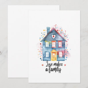 Love Makes a Family Gift, Housewarming Gift Invitation