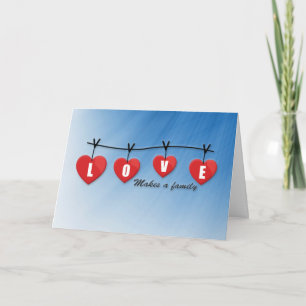 Love Makes a Family - Hearts Card