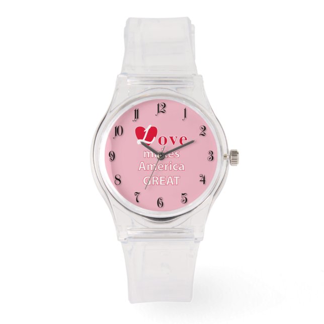Love makes America great Watch (Front)