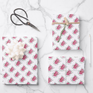 Love Makes Everything Grow – Romantic Floral Art Wrapping Paper Sheet