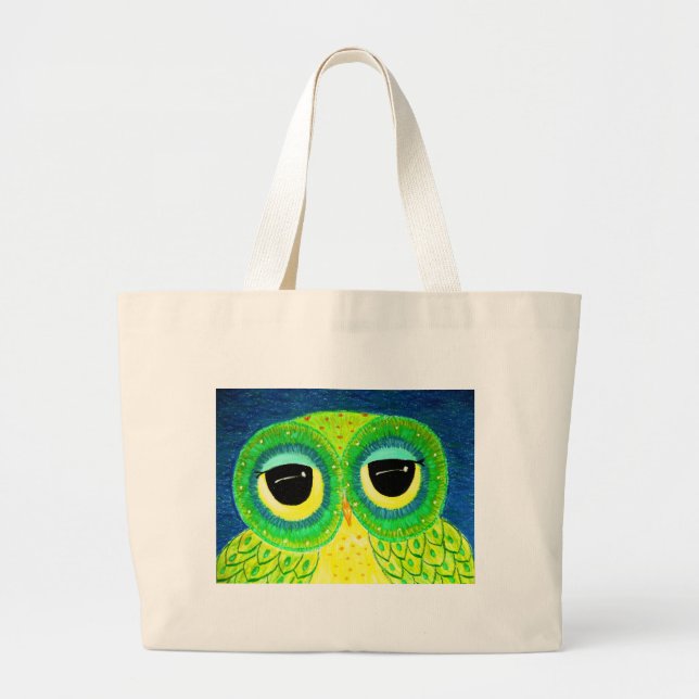 Love Makes You Bigger Than Life Large Tote Bag (Front)
