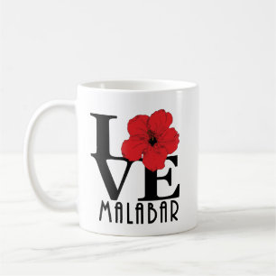 LOVE Malabar 11oz Red Hibiscus Coffee Mug