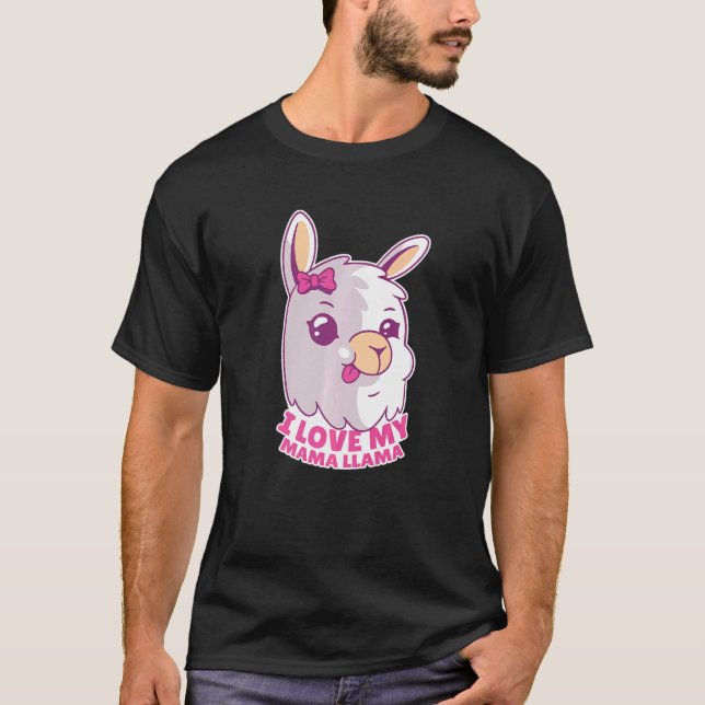 Love mama Llama   T-Shirt (Front)