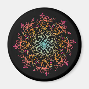 Love mandala magnet