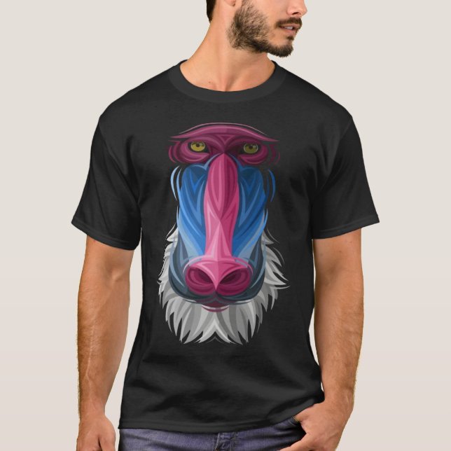 Love Mandrill Baboon Women s  Baboon   for Girls T-Shirt (Front)