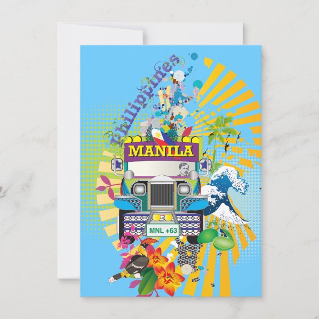 Love Manila, Philippines Invites (Front)