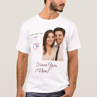 Love Map Custom T-Shirt – Upload Photo & Editable