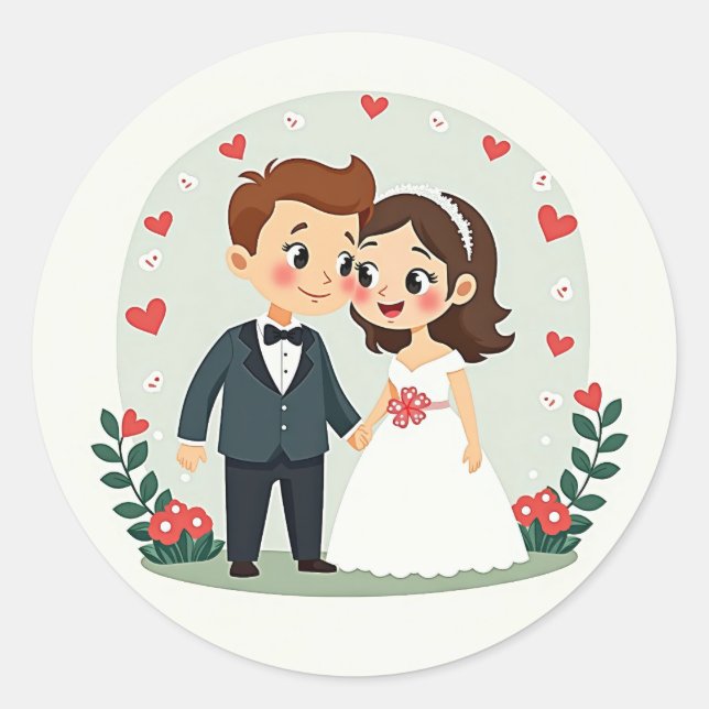 Love Marriage Sticker (Front)