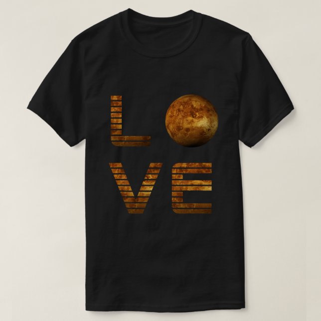 Love Mars Planet space Exploration Astronomy Scien T-Shirt (Design Front)