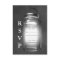 Love Mason Jars on Chalkboard RSVP
