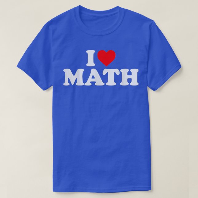 Love Math Heart 1 T-Shirt (Design Front)