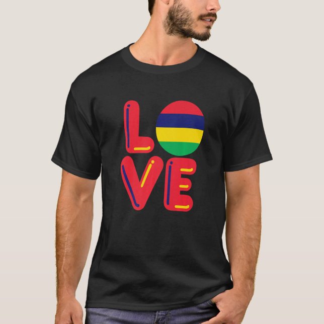 LOVE - Mauritius Premium T-Shirt (Front)