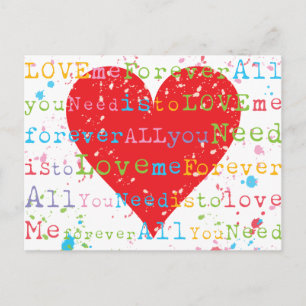 Love Me Forever Postcard