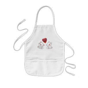 Love Me, Happy Meows    Kids' Apron