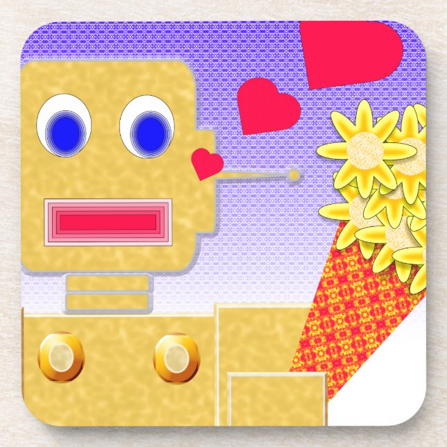 Love Me, I'm a Bot Coaster (Front)