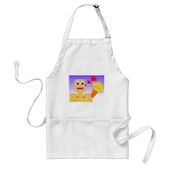 Love Me, I'm a Bot Standard Apron (Front)