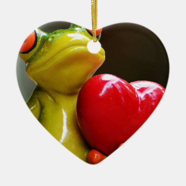 Love Me....I'm Lonley Ceramic Tree Decoration (Front)