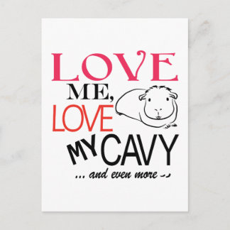 Love me, Love my cavy Postcard