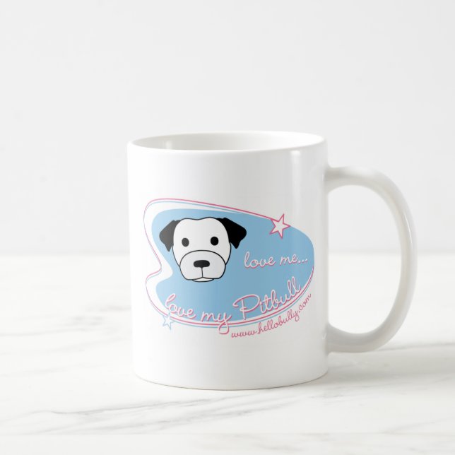 Love me...Love my Pitbull! Coffee Mug (Right)