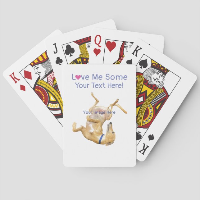 Love Me Some... Greyhounds & More! Playing Cards (Back)