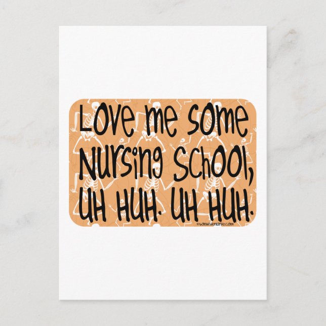Love Me Some Nursing School Postcard (Front)